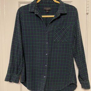 Banana Republic Green/Blue Flannel